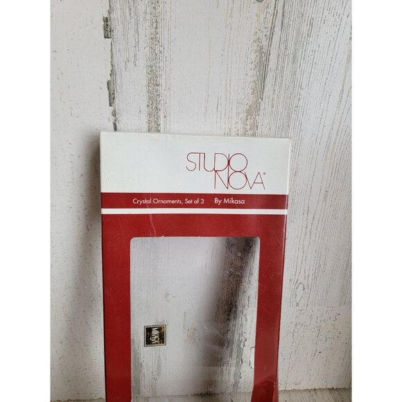 Studio Nova crystal bell tree ornament Xmas set frosted - Picture 6 of 6